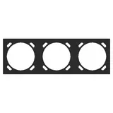 GVS 503053983 Zwischenrahmen für Abdeckrahmen WALTZ 1-fach 3-fach | schwarz