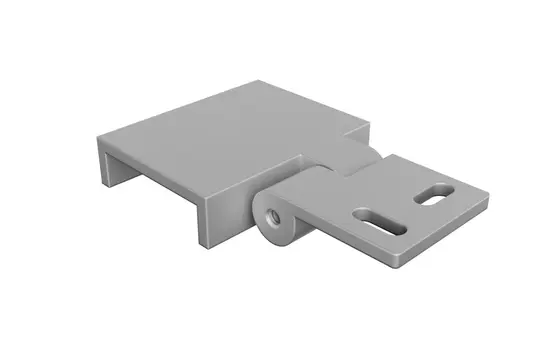 BARTHELME 62425232 Winkelhalter B2-Flexline 2 Stück | aluminium | 27-32 mm