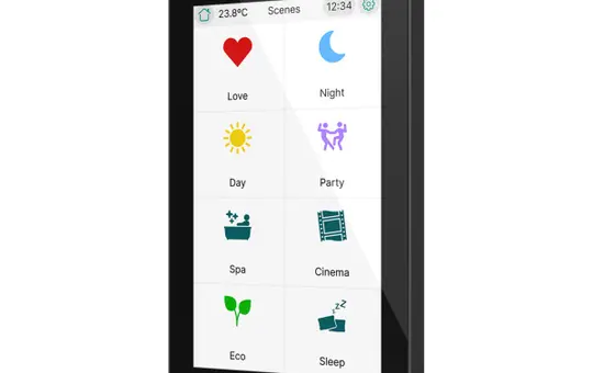 ZENNIO ZVICX50A KNX-Touchpanel CX50 Secure | schwarz | 5 Zoll