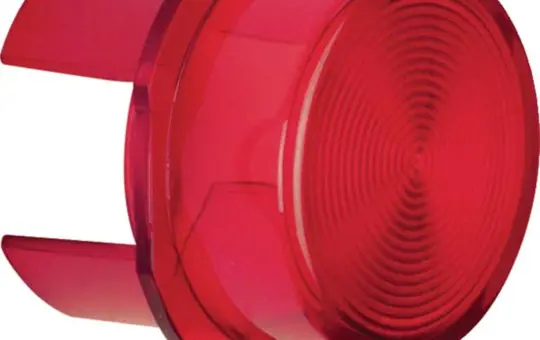 HAGER WDA4527R Haube für Drucktaster/Lichtsignal E10 | rot/transparent