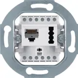 HAGER WDF4104 Netzwerkdose UP UAE/TAE, 6 F+N | polarweiß matt