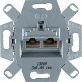 HAGER WDF410862 Netzwerkdose UP 2-fach, Cat.6a