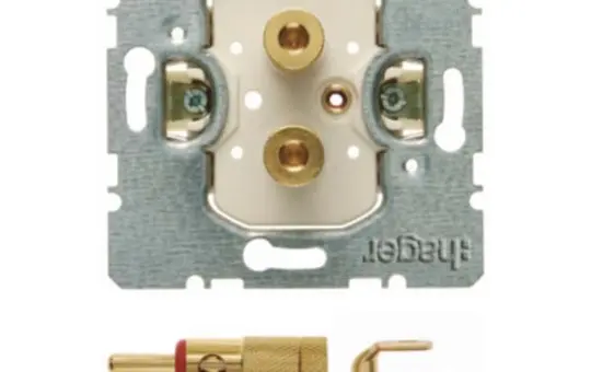 HAGER WDF48001 Lautsprechersteckdose High End Standard