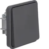 HAGER WNA011 Wippschalter-Einsatz IP55 W.1 1-fach, Wechselschalter | grau