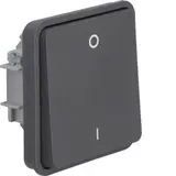 HAGER WNA008 Wippschalter-Einsatz IP55 W.1 1-fach, Ausschalter, IO | grau