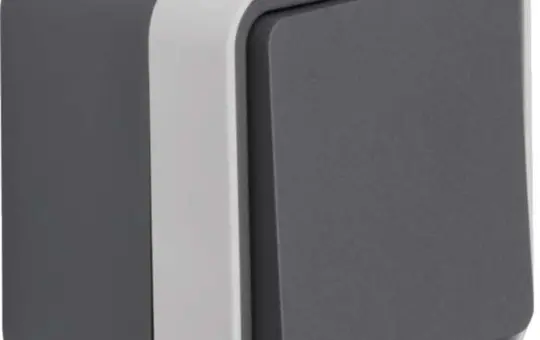 HAGER WNC020 Wipptaster AP IP55 W.1 Schließer | grau