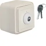HAGER WNC035B Schlüsselschalter IP55 W.1 2-polig, Wechsler | polarweiß
