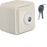 HAGER WNA037B Schlüsselschalter IP55 W.1 3-polig, 0-3 | polarweiß