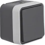 HAGER WNC010 Wippschalter IP55 W.1 Kreuzschalter | grau