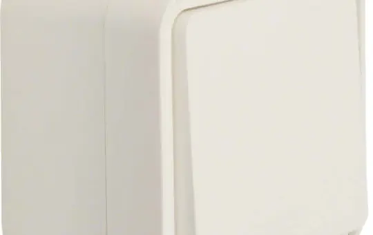 HAGER WNC001B Wippschalter IP55 W.1 Wechselschalter | polarweiß