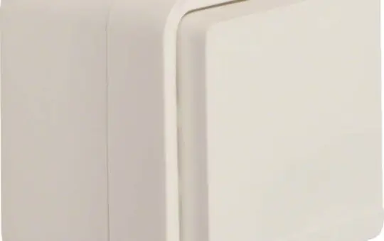 HAGER WNC140B SCHUKO-Aufputzsteckdose IP55 W.1 1-fach | polarweiß
