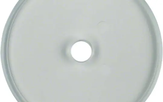 HAGER WTD7671GT Glasabdeckplatte Serie Glas für Drehschalter/-taster, Endplatte | klar