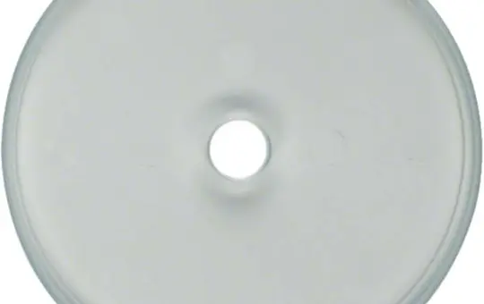 HAGER WTD7100GT Glasabdeckplatte Serie Glas für Drehschalter/-taster, Einzelplatte | klar