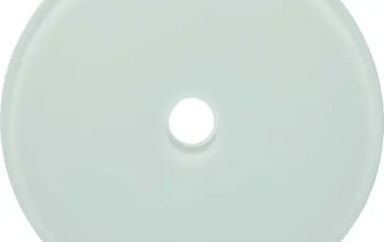 HAGER WTD7100GWG Glasabdeckplatte Serie Glas für Drehschalter/-taster, Einzelplatte | polarweiß
