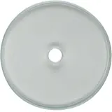 HAGER WTD7100GT2 Glasabdeckplatte Serie Glas für Drehschalter/-taster, Einzelplatte | natur