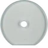 HAGER WTD7171GT2 Glasabdeckplatte Serie Glas für Drehschalter/-taster, Endplatte, Hohlwandm. | natur