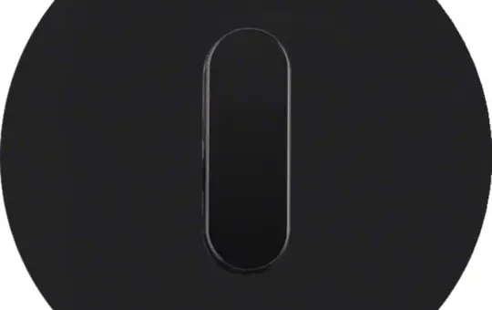 HAGER WTD9131GB Abdeckplatte R.Classic Glas Knebel | schwarz