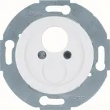 HAGER WTF4394PW Kleinsteckverbindereinsatz 1930/Glas mit Zentralstück | polarweiß glänzend