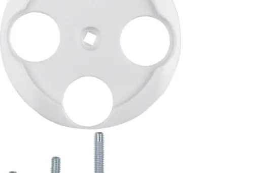 HAGER WTF4593PW Antennenabdeckung 1930/Glas 3-fach | polarweiß glänzend