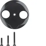 HAGER WTF4592BG Antennenabdeckung 1930/Glas 2-fach | schwarz glänzend