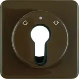 HAGER WWF1311BR Schlüsselschalter-/taster Abdeckung UP IP44 Jalousie | braun glänzend