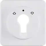 HAGER WWF1311PW Schlüsselschalter-/taster Abdeckung UP IP44 Jalousie | polarweiß glänzend