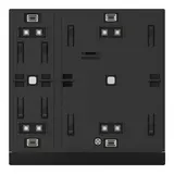 GVS CHPB-02/02.S.21 KNX-Tastsensor WALTZ Basis 1-fach | schwarz/anthrazit