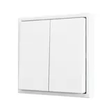 ZENNIO ZS702PB4MW Doppeltaster Soft ZS70 für 4 Binäreingänge | weiß matt