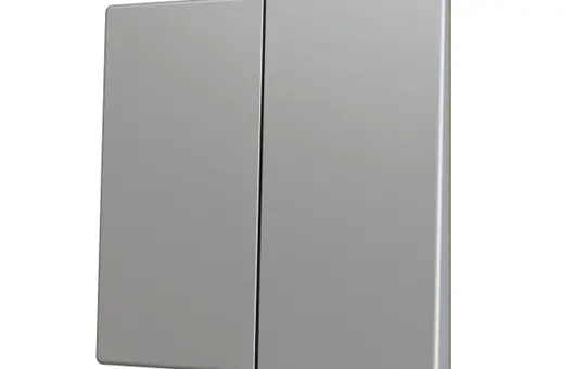 ZENNIO ZS70CSOFT22S Tasterabdeckung ZS70 2-fach | silber