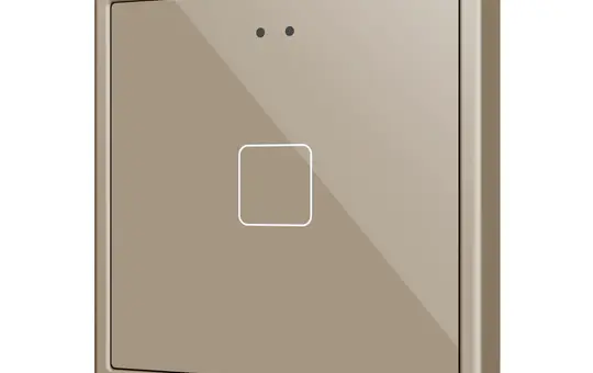 ZENNIO ZVIFR70X1C KNX-Tastsensor Flat 70 RGB 1-fach | champagner