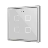 ZENNIO ZVIFR70X4S KNX-Tastsensor Flat 70 RGB 4-fach | silber