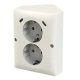 BUSCH-JAEGER 202EAPJB2USBC-914 Komplett-Steckdose Balance 2-fach, USB-C/C, Berührungsschutz, Eckmontage | alpinweiß