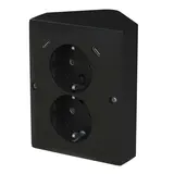 BUSCH-JAEGER 202EAPJB2USBC-915 Komplett-Steckdose Balance 2-fach, USB-C/C, Berührungsschutz, Eckmontage | schwarz matt