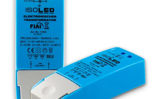 ISOLED 112669 LED-Trafo 12 V/AC 0-105 V A, dimmbar, SELV
