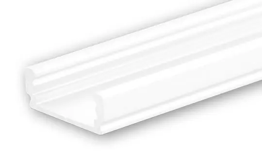 ISOLED 113079 LED-Aufbauprofil SURF12 FLAT aluminium weiß | 200 cm