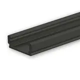 ISOLED 113175 LED-Aufbauprofil SURF12 FLAT aluminium schwarz | 200 cm