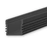 ISOLED 113176 LED-Aufbauprofil SURF12 aluminium schwarz | 200 cm