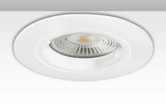 ISOLED 115692 Einbauring rund für GU10/MR16-Spots weiß | 68 mm