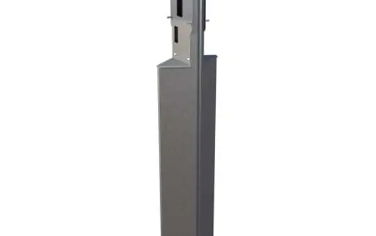 FleXmount TWIN Komplett-Stele Fronius Wattpilot 2.0 ohne Dach, 2-fach