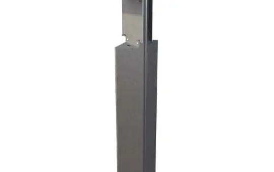 FleXmount DA TWIN Komplett-Stele Solaredge one EV Charger 22 mit Dach, 2-fach