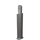 FleXmount FM_ZG2_TWIN Komplett-Stele Zaptec Go 2 ohne Dach, 2-fach