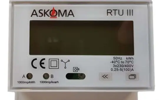 ASKOMA 004-0367 Energiezähler ASKOHEAT+ bis 100A für Knotenpunkt