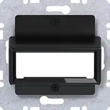 HAGER WAF2163BG Modul-Abdeckung A.x/C.x 1-/2-fach, Reichle&De-Massari | nachtschwarz glänzend