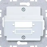 HAGER WAF2167WG Abdeckung für LWL-Kupplung Ax/Cx/Sx/Bx/Qx/Kx 1-/2-fach, Duplex SC | lichtweiß glänzend