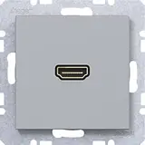 HAGER WAF4379TA High Definition Anschlussdose A.x/C.x gerade Buchse | titan matt