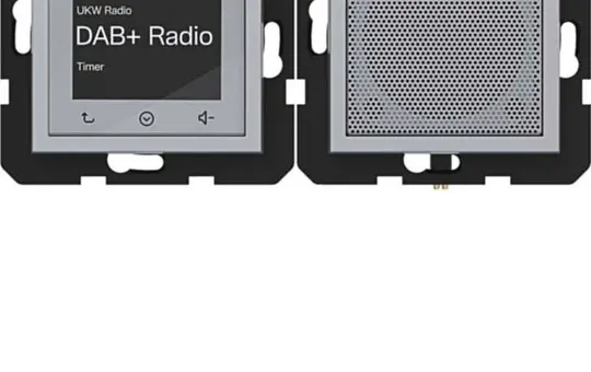 HAGER WAN6010TA UP-Radio-Set DAB+ A.x/C.x mit Lautsprecher | titan matt