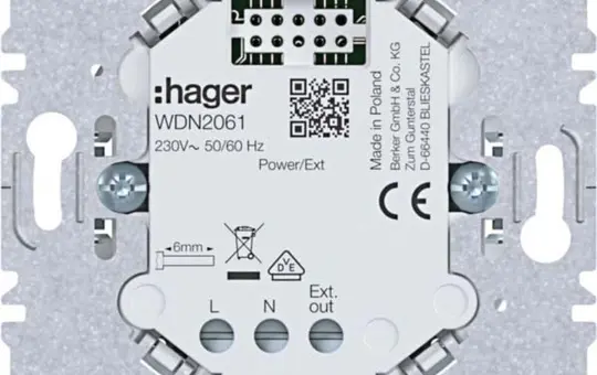 HAGER WDN2061 UP-Netzteil A.x/C.x ohne Lastanschluss