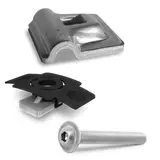 K2 2004922 Blitzschutzklemme Multi Alu 8 mm Set Flachdach, Schrägdach