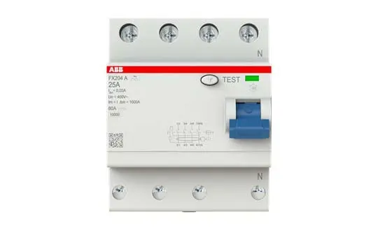ABB FX204 A-25/0.03 FI-Schutzschalter FlexLine 4P, 30 mA 25 A, Typ A