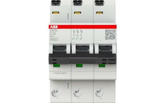ABB SX203-C10 Leitungsschutzschalter FlexLine 3P C, 10 A